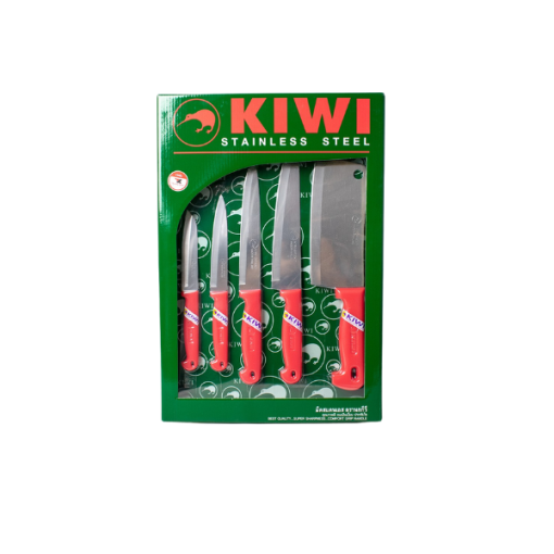 Bộ 5 dao Kiwi cán nhựa tiện lợi W5P