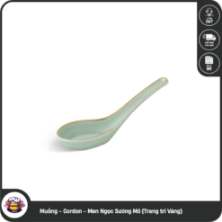 Muỗng - Cordon - Men Ngọc Sương Mờ (Trang trí Vàng)