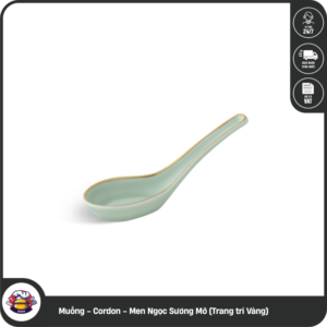 Muỗng - Cordon - Men Ngọc Sương Mờ (Trang trí Vàng)