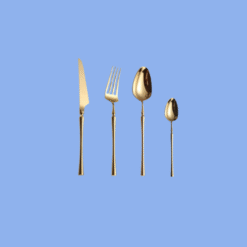 Bộ Dao Muỗng Nĩa Inox 304 Serena Gold Cutlery Set Cao Cấp