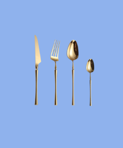 Bộ Dao Muỗng Nĩa Inox 304 Serena Gold Cutlery Set Cao Cấp