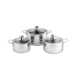 Bộ nồi Inox 3 lớp đáy liền Elmich Trimax classic size 18