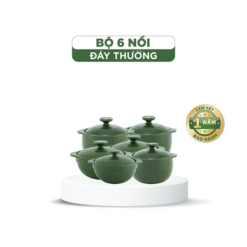 Bộ 6 Nồi Sứ Dưỡng Sinh (0.35L_ 2X0.55L - 0.4L_ 2X0.85L)