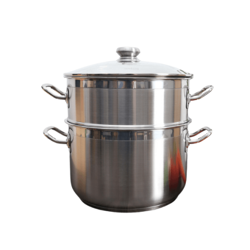 Bộ nồi xửng inox 3 đáy nắp kính 28 cm Fivestar ST28-3DG