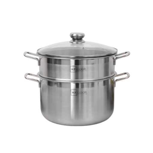 Bộ nồi xửng inox nắp kính 28 cm Fivestar HT Cook HTNX28001