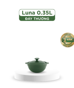 Nồi dưỡng sinh Luna 0.35L + nắp - Healthycook - Xanh Rêu