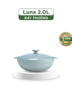 Nồi dưỡng sinh Luna (Nồi cạn) 2.0 L + nắp (CK) - Màu Xám 2