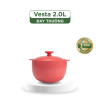 Nồi dưỡng sinh Vesta 2.0 L + nắp (CK) - Healthy Cook - Màu Đỏ 2