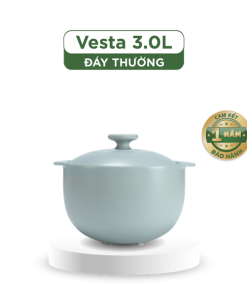 Nồi dưỡng sinh Vesta 3.0 L + nắp (CK) - Healthy Cook - Màu Xám 2