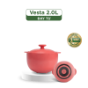 Nồi dưỡng sinh Vesta (Nồi tròn cao) 2.0 L + nắp (CK) (bếp từ) - Màu Đỏ 2