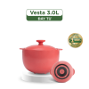 Nồi dưỡng sinh Vesta (Nồi tròn cao) 3.0 L + nắp (CK) (bếp từ) - Màu Đỏ 2