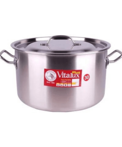 Nồi hầm Inox Vitalux 3 đáy nắp Inox 30x18cm 18.5L - 171312