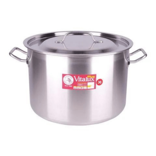 Nồi hầm Inox Vitalux 3 đáy nắp Inox 36x25cm - 171319