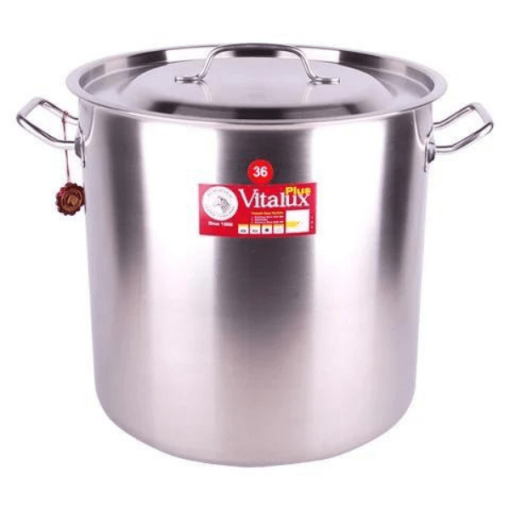 Nồi hầm Inox Vitalux 3 đáy nắp Inox 40x15cm - 171320