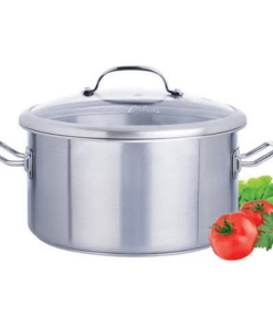 Nồi hầm Inox Vitalux 3 đáy nắp kính 28x20cm