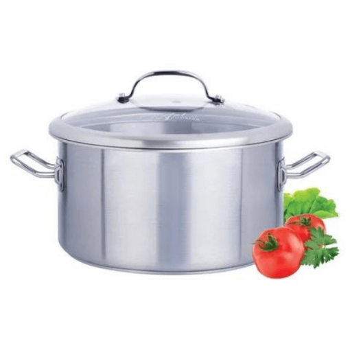 Nồi hầm Inox Vitalux 3 đáy nắp kính 28x20cm