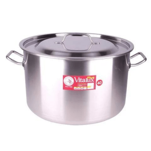 Nồi hầm Inox Vitalux 40x25cm nắp Inox 31L - 171322 Chính Sách Mua Sỉ & Phân Phối Dụng Cụ Zebra: Cẩm nang từ chuyên gia giúp bạn an tâm tuyệt đối
