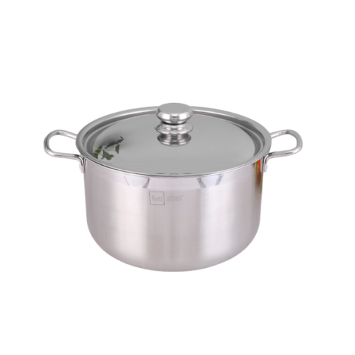 Nồi inox 3 đáy nắp inox 28 cm Fivestar FSN28-SW