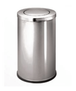 THÙNG ĐỰNG RÁC INOX A35-O (TRẮNG)