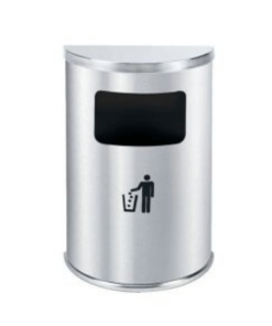 THÙNG RÁC INOX BÁN NGUYỆT