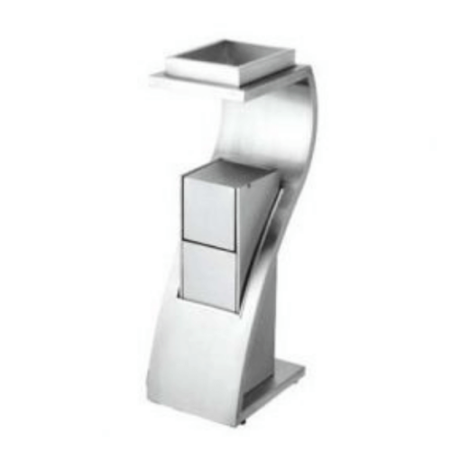 THÙNG RÁC INOX GẠT TÀN HÌNH CHỮ Z