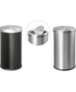 THÙNG RÁC INOX TRÒN NẮP LẬT