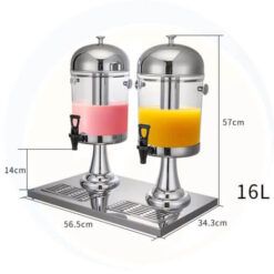 Bình Đựng Nước Trái Cây 16 Lít 2 Ngăn Vòi Nhựa DCNH (3) (1)