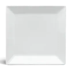 Dĩa vuông lá 25 cm - Daisy - Trắng DCNHMK (1)