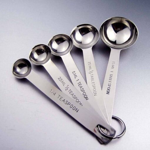 Measuring spoons - Bộ muỗng đong định lượng inox 5 cái dcnhmk