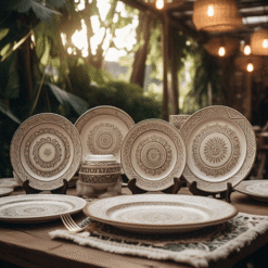 Cách Sắp Xếp Bát Đĩa Nhà Hàng Phong Cách Bohemian Hiệu Quả