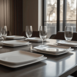 Các Loại Bát Đĩa Nhà Hàng Kiểu Dáng Vuông Phổ Biến