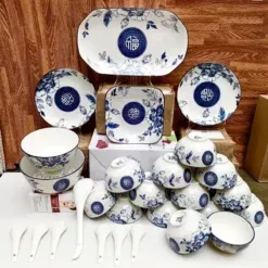 Dụng cụ nhà hàng Mekoong: Chuyên Cung Cấp Bộ bát đĩa ăn cơm Bát Tràng Chất Lượng Cao