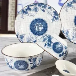 Lựa Chọn Bộ bát đĩa ăn cơm Bát Tràng Theo Phong Cách Nhà Hàng