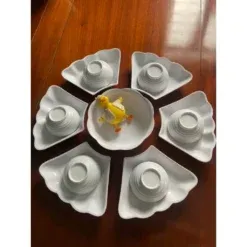 Lựa Chọn Bộ bát đĩa Bát Tràng hoa mặt trời Theo Phong Cách Nhà Hàng