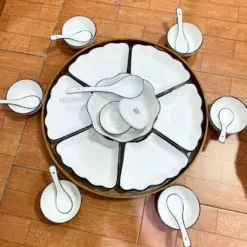 Bảng Giá Các Loại Bộ bát đĩa Bát Tràng hoa mặt trời