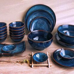 Bộ Bát Đĩa Bát Tràng Men Hỏa Biến DCNH (2)