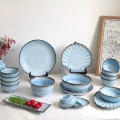 Bí Quyết Sắp Xếp Bộ bát đĩa Bát Tràng men Hỏa Biến Hiệu Quả