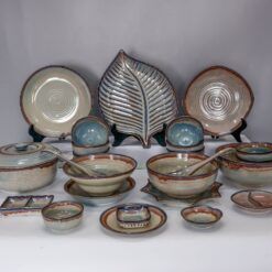 Bộ Bát Đĩa Bát Tràng Men Hỏa Biến: Tuyệt Tác Biến Ảo Từ Lửa, Nâng Tầm Ẩm Thực Độc Bản