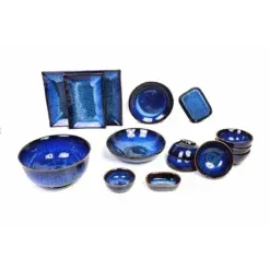 Gợi Ý Lựa Chọn Bộ bát đĩa Bát Tràng men Hỏa Biến Cho Nhà Hàng