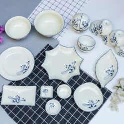 Dụng cụ nhà hàng Mekoong: Chuyên Cung Cấp Bộ bát đĩa Bát Tràng men kem Chất Lượng Cao