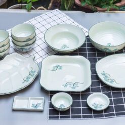 Cách Sắp Xếp Bộ bát đĩa Bát Tràng men kem Hiệu Quả