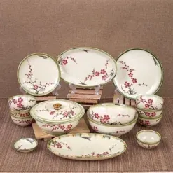 Bảng Giá Các Loại Bộ bát đĩa Bát Tràng men khử