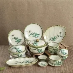 Bộ bát đĩa Bát Tràng men khử Là Gì?