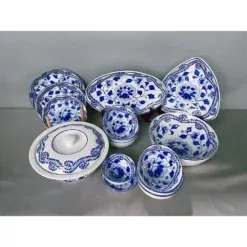 Bộ Bát Đĩa Bát Tràng Men Lam DCNH (4)