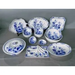 Bộ Bát Đĩa Bát Tràng Men Lam DCNH (6)