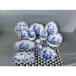 Gợi Ý Lựa Chọn Bộ Bát Đĩa Bát Tràng Men Lam Theo Phong Cách Nhà Hàng