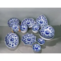 Bảng Giá Tham Khảo Bộ Bát Đĩa Bát Tràng Men Lam