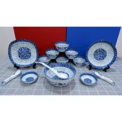 Cách Sắp Xếp Bộ bát đĩa Bát Tràng phong cách cổ điển Hiệu Quả