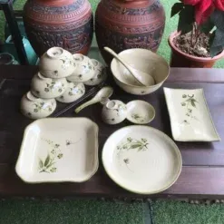 Bảng Giá Các Loại Bộ bát đĩa Bát Tràng vẽ tay