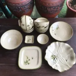 Các Loại Bộ bát đĩa Bát Tràng vẽ tay Phổ Biến